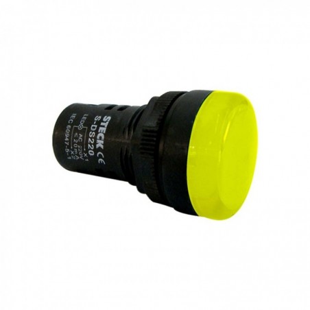 Sinaleiro Led Steck S-DS220/3 220V Amarelo