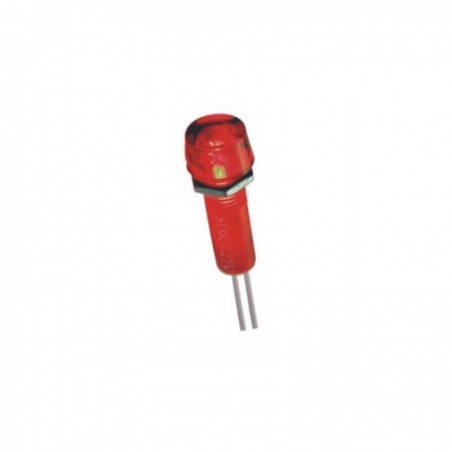 Sinaleiro olho de boi SADOKIN Com Rabicho. LP -14 120/220V Vermelho