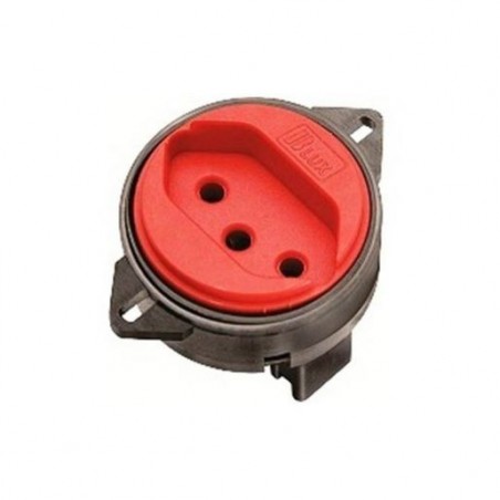 Tomada 2P+T PISO B-LUX 10A Vermelho 9775-6