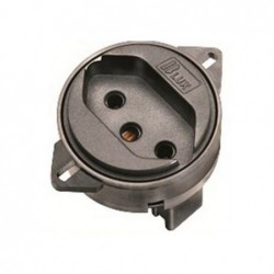 Tomada 2P+T PISO B-LUX 20A Preto 9804-3