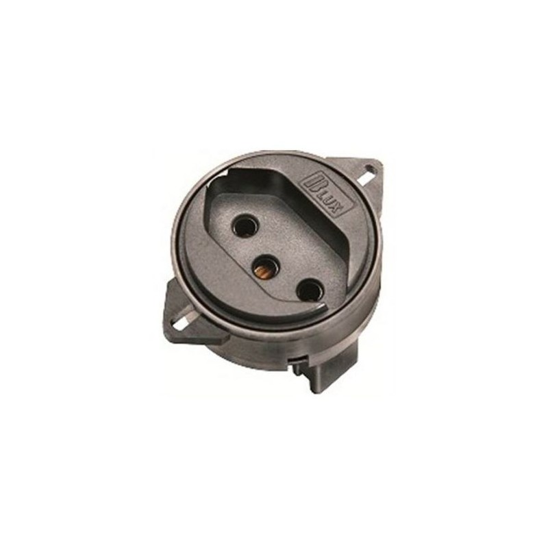 Tomada 2P+T PISO B-LUX 20A Preto 9804-3