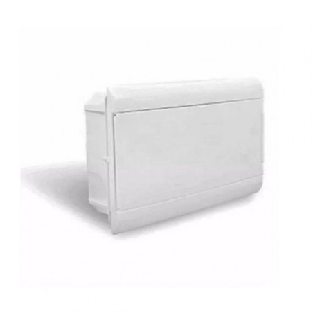 Centrinho PVC STECK OURO Embutir 08 DIN Porta Branco