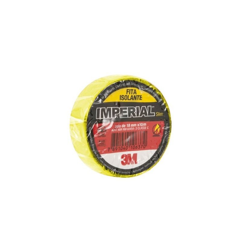 Fita Isolante 3M IMPERIAL 10M Amarela