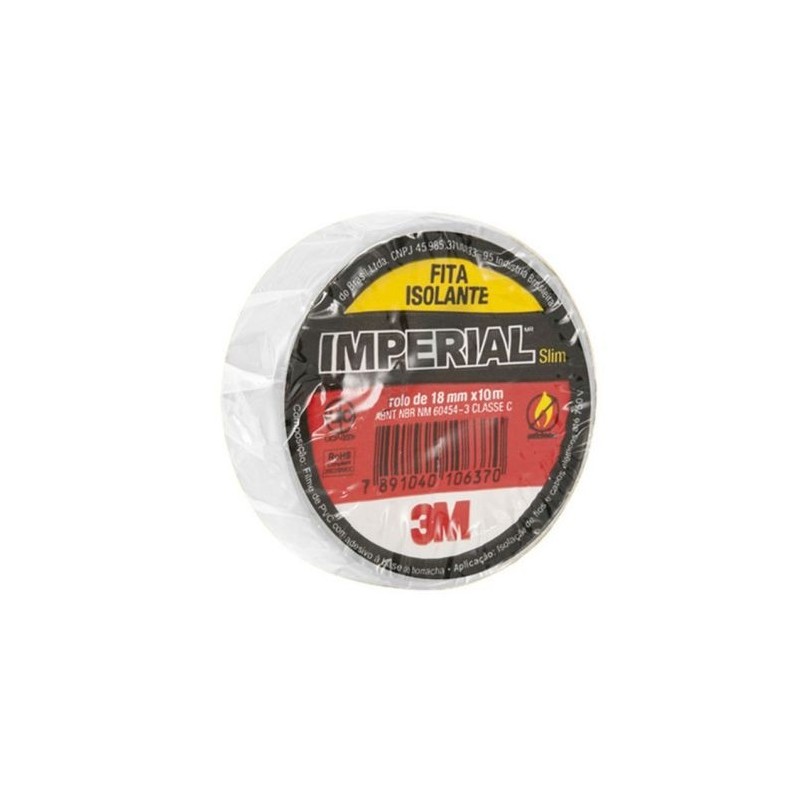 Fita Isolante 3M IMPERIAL 10M Branco