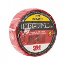 Fita Isolante 3M IMPERIAL 10M Vermelho