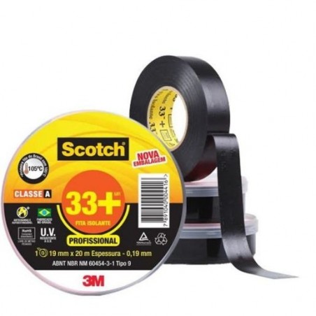 Fita Isolante SCOTCH 33+ 3M 20M