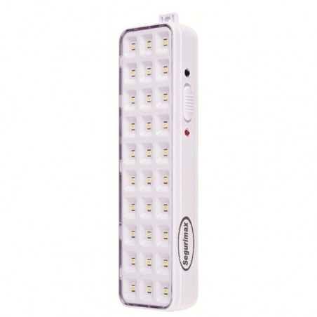 Luminária de Emergência SEGURIMAX 30 LEDS LITHIUM Bivolt