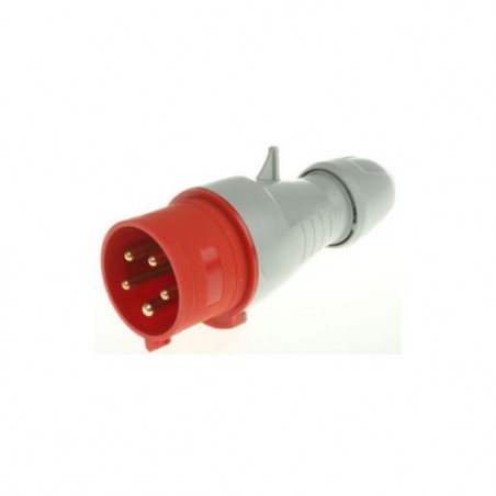 Plug Industrial JNG 3P+T 16A 380V Vermelho REF014
