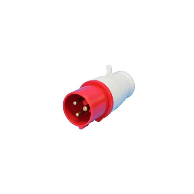 Plug Industrial JNG 3P+T+N 16A 380V 6H Vermelho