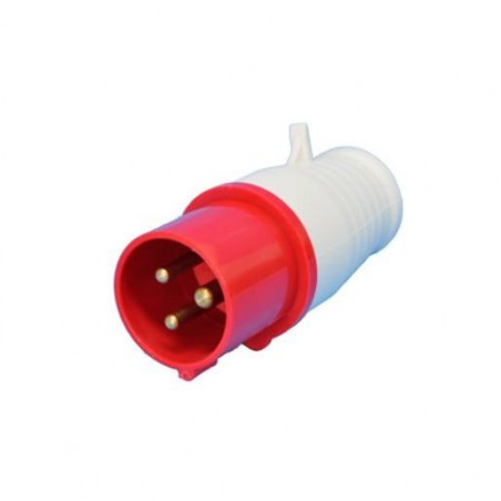 Plug Industrial JNG 3P+T+N 16A 380V 6H Vermelho