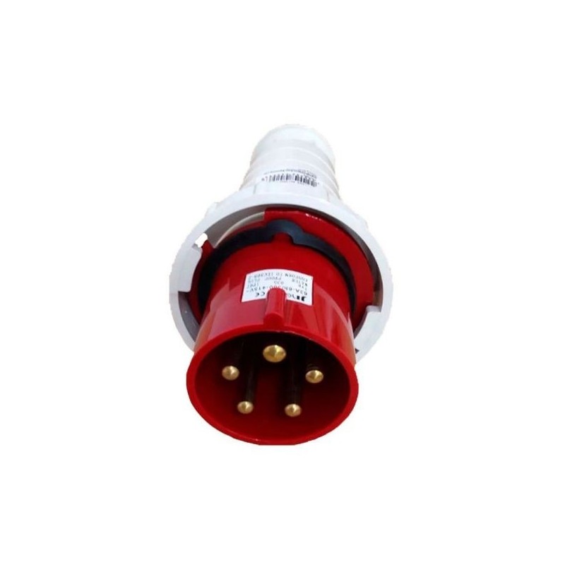 Plug Industrial JNG 3P+T+N 63A 380V 6H Vermelho