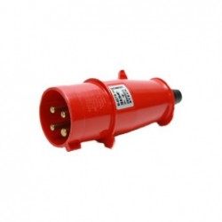 Plug Industrial NEWKON 3P+T 16A 380V Vermelho 4076