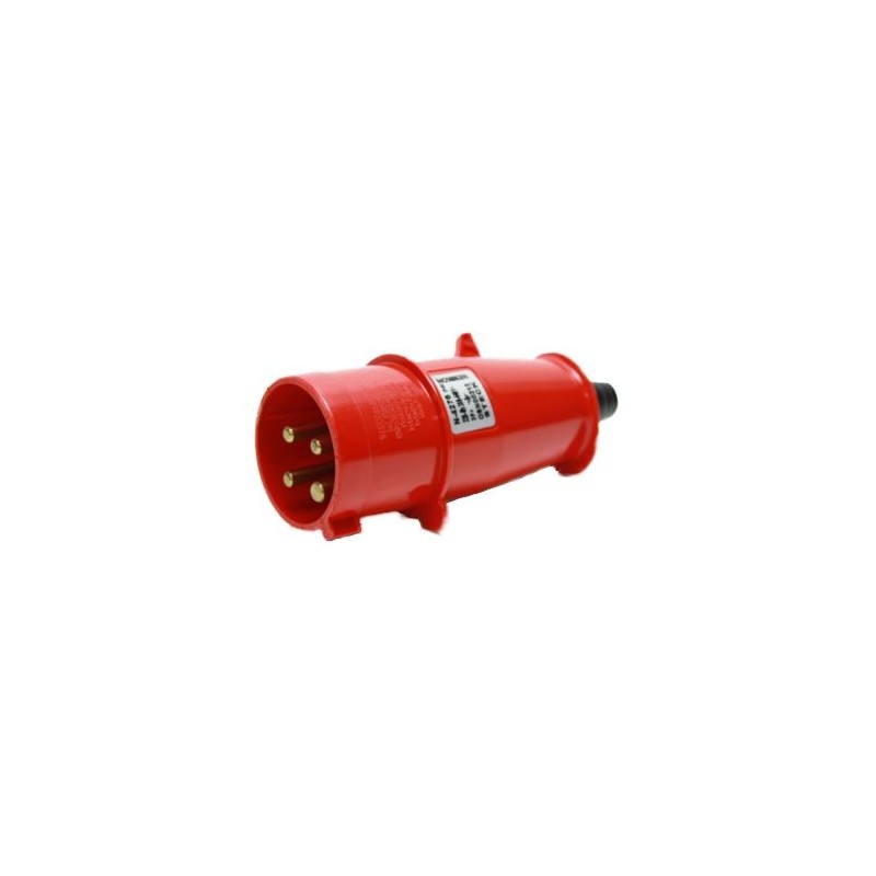 Plug Industrial NEWKON 3P+T 16A 380V Vermelho 4076