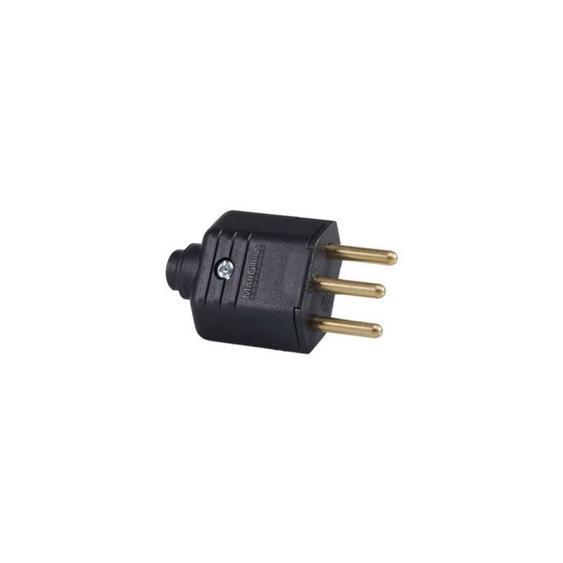 Plug Macho MARGIRIUS 2P+T 20A Preta